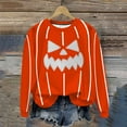 thumbnail image 3 of Makaor Sweatshirt Women Men Plus Size Halloween Crew Neck Tops Fleece Long Sleeve Pullover Pumpkin Casual Clothes, 3 of 8