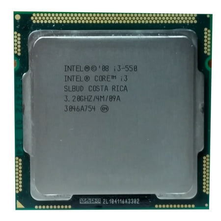Refurbished Intel Core i3 i3-550 3.2GHz 2.5 GT/s LGA 1156/Socket H 
