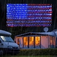 thumbnail image 1 of Luces LED de red PUHONG con bandera estadounidense 420 para decoración de exteriores, 1 of 10