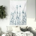 thumbnail image 3 of Flower Tapestry, X-ray Photo of a Group of Orchids Bottom to Top Rare Unseen Art in Complex Nature, Wall Hanging for Bedroom Living Room Dorm Decor, 60W X 80L Inches, Teal White, by Ambesonne, 3 of 4