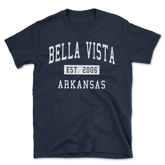Bella Vista Arkansas Classic Established Men's Cotton T-Shirt