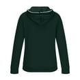 thumbnail image 4 of HOOMEUMY Mens Hoodie Athletic Jacket 2025 Trendy Classic Solid Coat Front Open Jacket Zipper Design Casual Workout Drop Shoulder Clothes Fashion Army Green XL, 4 of 5