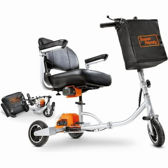 SuperHandy Mobility Scooter Plus - 48V 2Ah Battery System, Lightweight, Long Range & Foldable