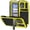 Yellow, variant on TECH CIRCLE for iPhone 16 Metal Rugged TPU Case with Kickstand Built-in Screen Protector Camera Cover Sturdy Military Armor Durable Full Body Heavy Duty Shockproof Waterproof,Black