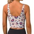 thumbnail image 3 of Lsque rock Skull record Retro Printed Women'S Sports Bra, Compression, Moisture Wicking, High-Impact Sports Bra For Women,Supportive sports bra-X-Large, 3 of 9