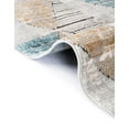 thumbnail image 7 of Unique Loom Leipzig Collection Area Rug - Wagner (9' x 12' 2" Rectangle Blue/Beige), 7 of 7