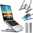 thumbnail image 2 of Laptop Tablet Stand   Lightweight Adjustable Aluminum Laptop Computer Stand  Ergonomic Foldable Portable Desktop Tray, 2 of 6