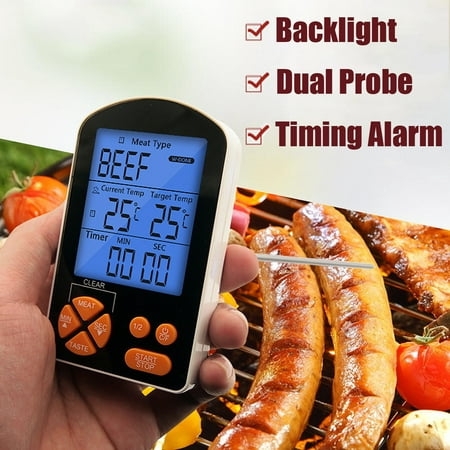 Wireless LCD Thermometer For BBQ Wireless Grill Meat Kitchen Oven Food (Best Meat To Cook In Oven)