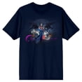 thumbnail image 7 of Castlevania Isaac Winged Demon Men's Navy T-shirt-Large, 7 of 7