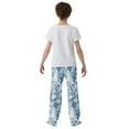 thumbnail image 5 of FORMRS Kids Pajama Pants with Pockets Size 9-10Y Boys Lounge Sleep Bottoms, Floral Easter Rabbits, 5 of 8