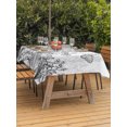thumbnail image 3 of Outdoor Table Cloth with Umbrella Hole and Zipper, Black Spring Floral Waterproof Rectangle Tablecloth 54"x80", Summer Botanical Butterfly Modern Washable Table Cover for Outside Party Patio Picnic, 3 of 8