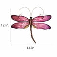 thumbnail image 3 of Eangee Home Design Dragonfly Wall Decor Purple, Capiz and Metal, Indoor / Outdoor Safe, 14x1x12 Inches, 3 of 5