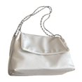 thumbnail image 3 of Bolso de mano para mujer, ligero, elegante, moderno, de tamaño mediano Blanco, 3 of 7