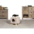 thumbnail image 3 of Prevue Pet Kitty Power Paws Cozy Cube Frost and Tan, 3 of 6