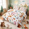 thumbnail image 3 of Erosebridal Fox Twin Quilt Set for Girls, Autumn Woodland Twin Coverlet Set, 2 Pieces 1 Bedspread and 1 Pillowcase, 3 of 7