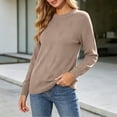 thumbnail image 4 of Xdegoge Womens Crewneck Pullover Sweaters Long Sleeve Textured Knit Tops Casual Square Pattern Basic Lightweight Fall Winter Fashion Knitwear, 4 of 7