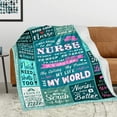 thumbnail image 2 of Nurse Gifts for Women Gifts for Nurses Practitioner Gifts for Women rn Nursing Student Gifts for New Nurses School Nicu Nurse Gifts Nurse Graduation Gift Throw Blanket 60x50 Inch, 2 of 6