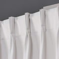 thumbnail image 3 of Exclusive Home Rideaux Satin Sergé Tissé Occultant Plissé, 96" de Longueur, Vanille, 2 Chiffres, 3 of 5
