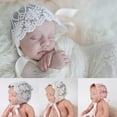 thumbnail image 3 of UrbanI Baby Infant Newborn Girls Kids Lace Floral Hat Cap Beanie Bonnet Cotton Hat, 3 of 8