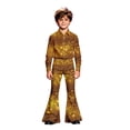 thumbnail image 3 of Kiijoy Girls Sequins Print Flared Pants High Rise Stage Performance Trousers, Sizes 5-6, 3 of 7