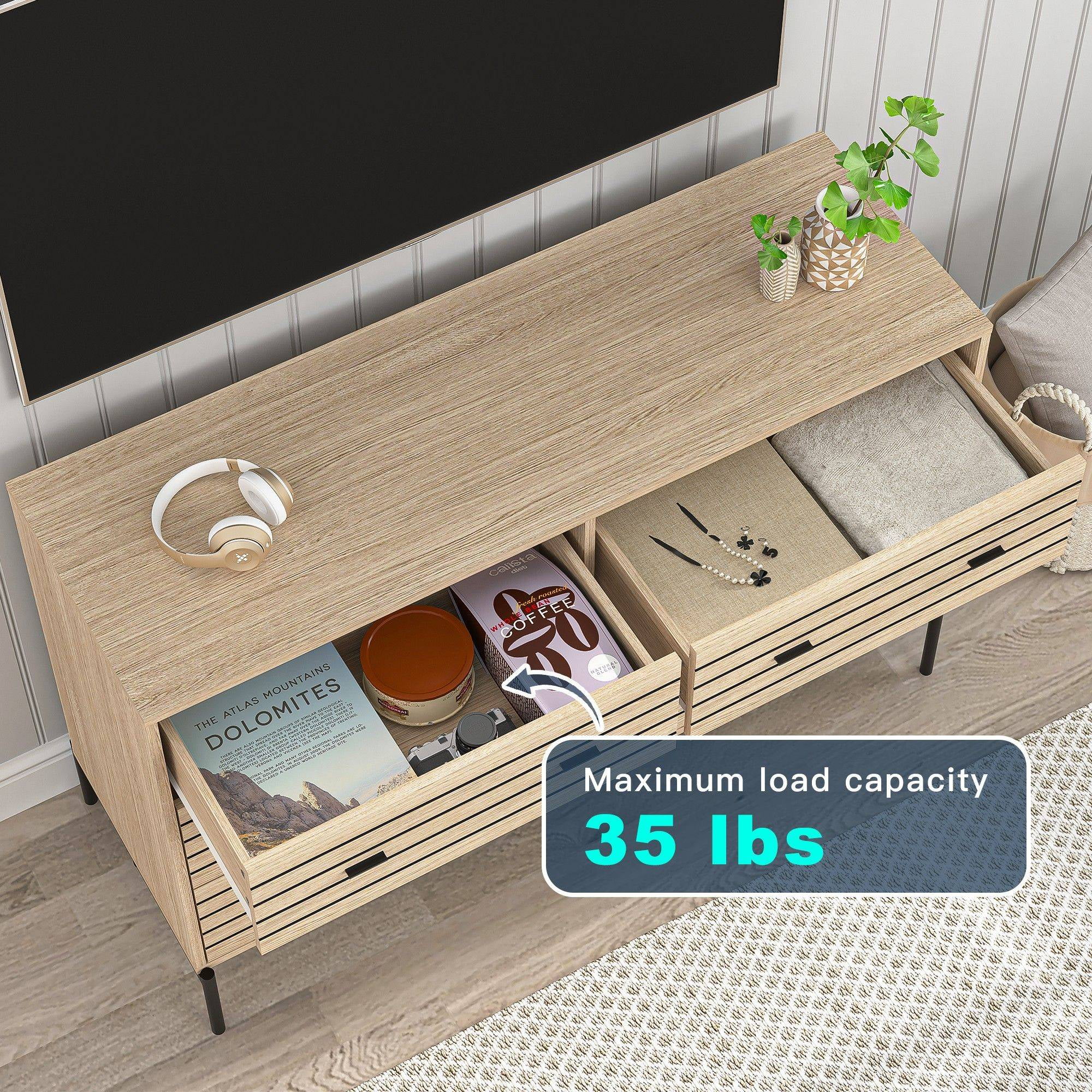 Finihen 6 Drawers Dresser, 47" Wide Modern Chest of Drawers with Curved Profile Design, Wood TV Stand Organizer for Bedroom, Living Room, Hallway, Beige Finihen 6 Drawers Dresser, 47" Wide Modern Chest of Drawers with Curved Profile Design, Wood TV Stand Organizer for Bedroom, Living Room, Hallway, Beige