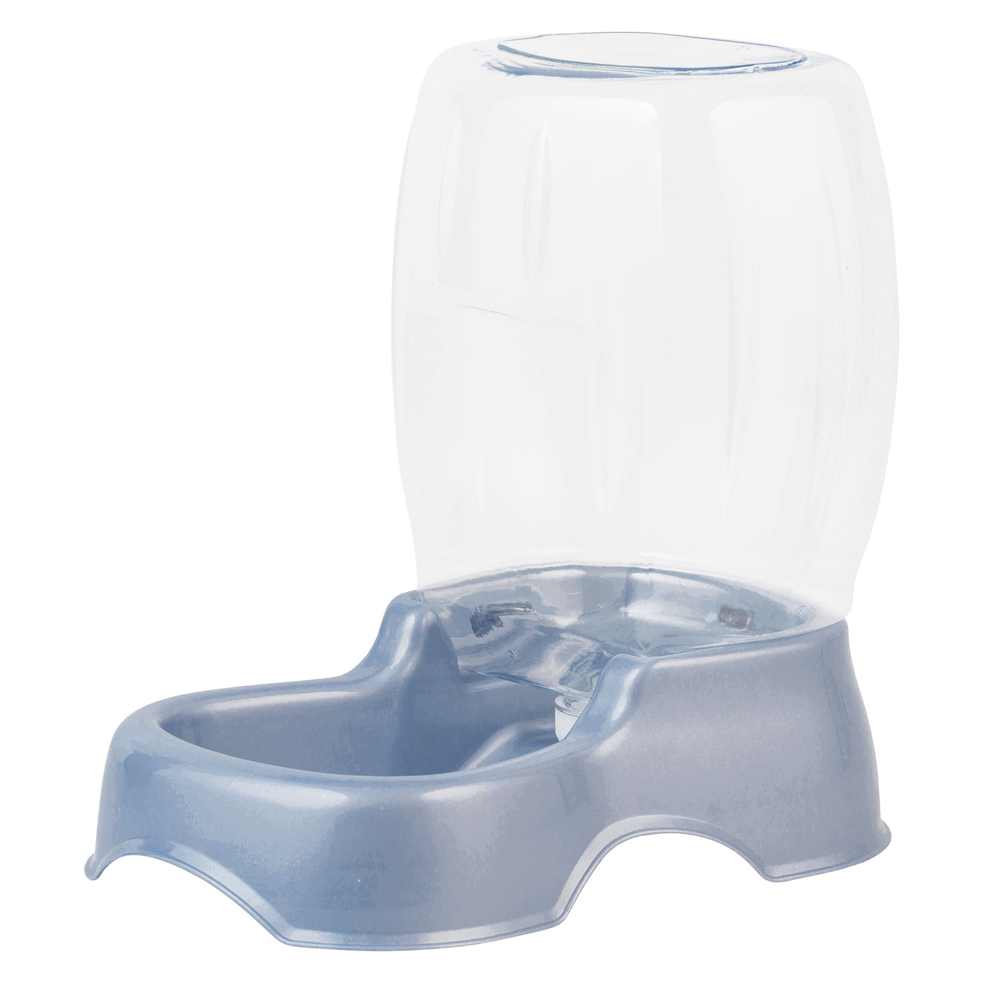 Petmate Pet Café Automatic Gravity Waterer Water Dispenser for Medium to Large Dogs and Cats, Pearl Ash Blue, 1.5 Gal