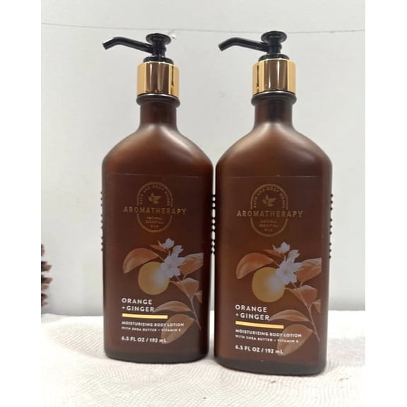 Bath & Body Works Aromatherapy Orange & Ginger Body Lotion, 6.5 fl oz (Pack of 2)