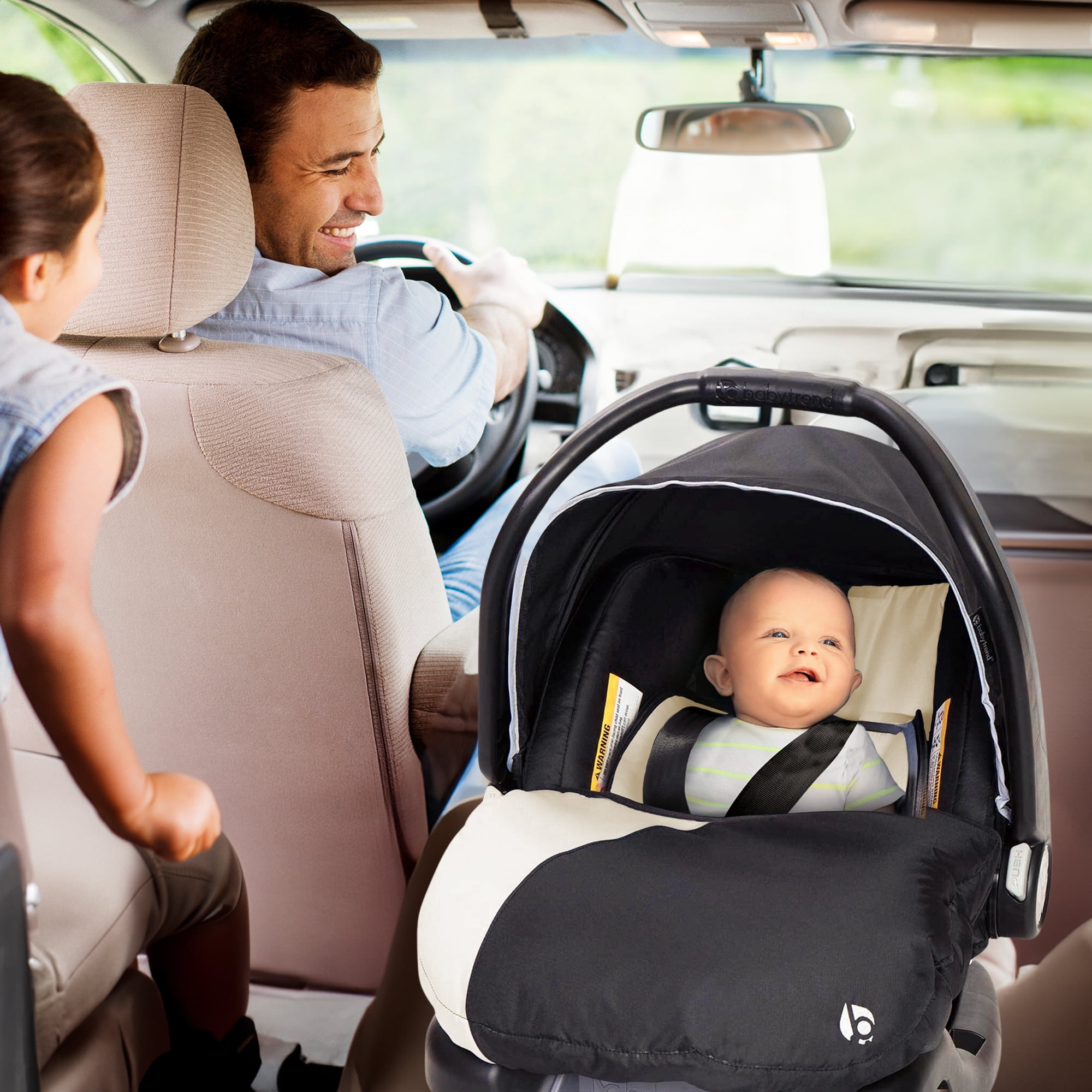 Baby Trend Infant Car Seat, Ally 35, Modern Khaki, Travel System with Cover