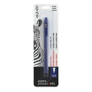 Zebra Pen Zensations Brush Pen, Super Fine Brush Tip, Black Water-Resistant Ink, 1-Pack