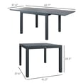 thumbnail image 3 of Aluminum Frame, Wood Effect Top, Expandable Feature - Adds Elegance to Outdoor Areas, 3 of 5
