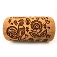thumbnail image 2 of Mini Rouleau Gravé avec Motif pour Biscuits Gaufrés (Coq FOLK), 2 of 4