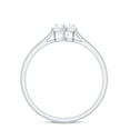 thumbnail image 3 of Rosec Jewels Moissanite Heart Shaped Promise Engagement Ring 1 Carat - Moissanite Solitaire Ring - 7 mm - D-VS1 Quality, 10K White Gold, US 8.00, 3 of 9