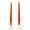 Burnt Orange, variant on 6 Pairs Taper Candles Unscented 8 Inch Red Tapers .88 in. diameter x 8 in. tall