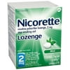 Nicorette Lozenges Stop Smoking Aid Mint 2 mg, 72 ea (Pack of 2)