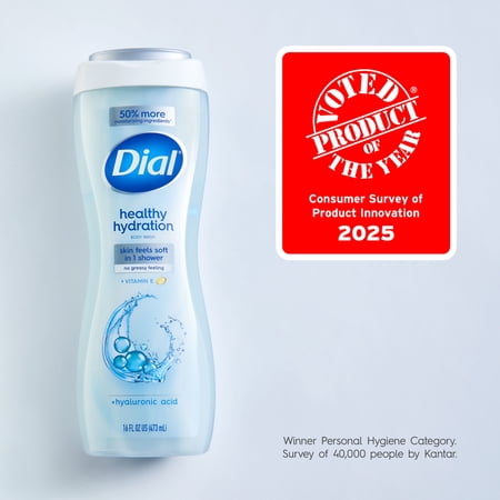 Dial Body Wash, Healthy Hydration, Hyaluronic Acid, 16 fl oz