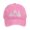 Pink, variant on Hats For Men Women Funny Adjustable Washed Embroidered Wild Baseball Cap Embroidered Black One Size