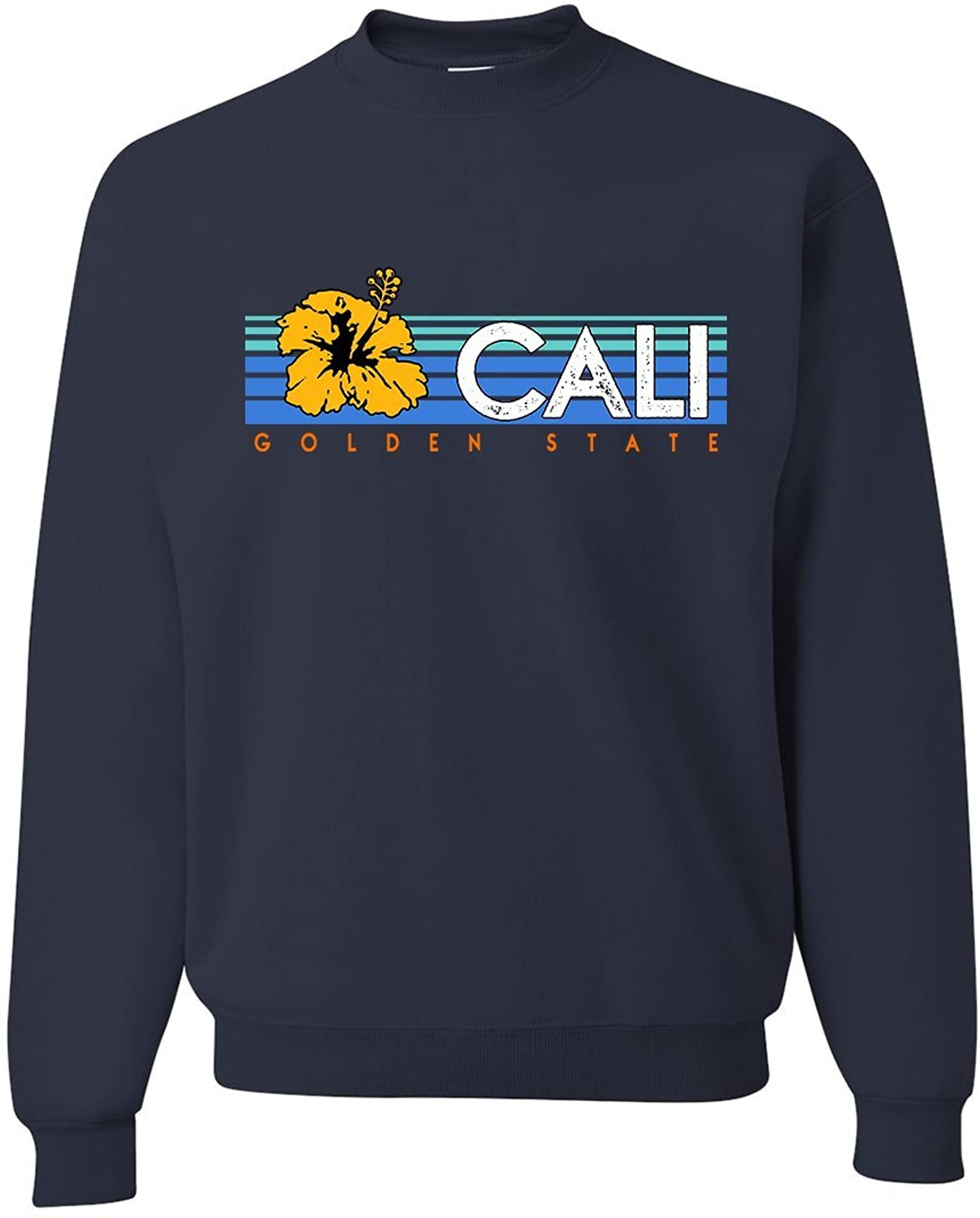 Cali Golden State Hibiscus Crewneck 