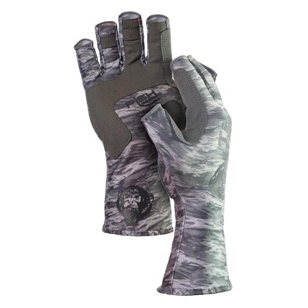 UPC: 0852009007227 | Fish Monkey FM11-GREYWTRCAM-2XLHalf Finger Guide Glove  UPF+50