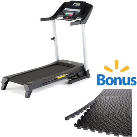 Gold's Gym Trainer 430 Treadmill with BONUS 6-Piece Puzzle Mat Value Bundle