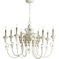 Transitional Eight Light Chandelier-Persian White Finish Bailey Street Home 183-Bel-3401053