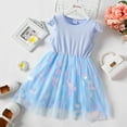 thumbnail image 3 of PatPat Kid Girls Dress Princess Party Dress Ruffle Sleeve Polka Dots Mesh Dress Sizes 5-12, 3 of 6