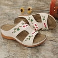 thumbnail image 5 of Orthotic Arch Support Sandals Flip Flops Slip-on Flats Outdoor Slides Boho Walking Shoes Comfortable Elegant Casual Beach Slippers, 5 of 5