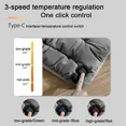 thumbnail image 5 of 45x45cm 5V Usb Heated Cushion Winter Warm Fast Heating Seat Cover Sitting Mat Pad for Bedroom Automobile Home Office Chair (Black--Side Pocket,45x45cm), 5 of 7