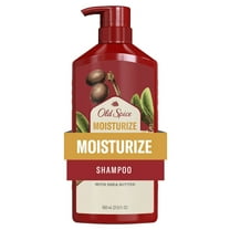 Old Spice Moisturize Shampoo for Men with Shea Butter, All Hair Types, 22 fl oz
