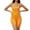 Orange, variant on Women's Plus Size Shaping Bodysuit Built in Support, Open Bust, Lifting, Comfortable for Daily Wear