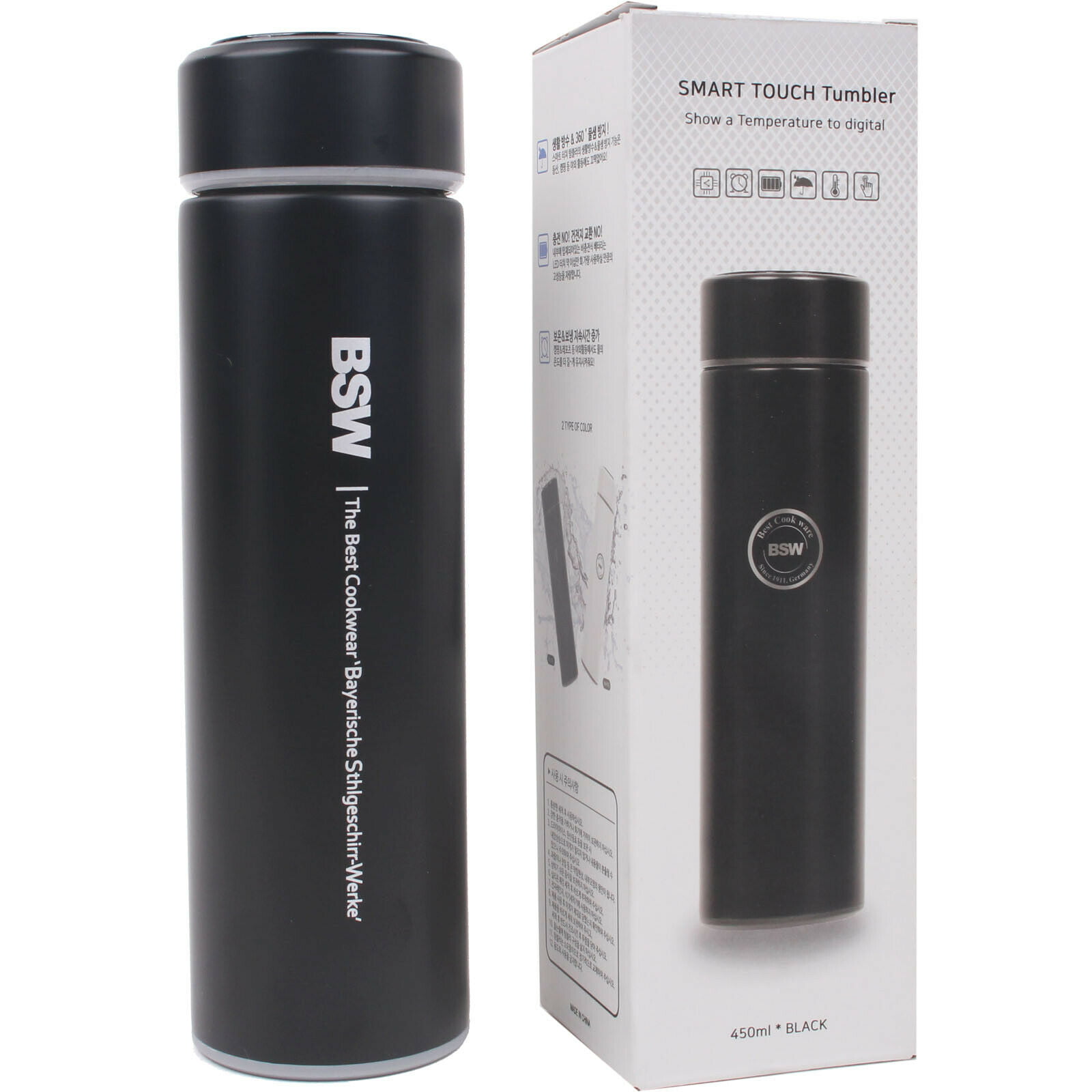DST Smart Tumbler w/LED Display (Stainless Steel)
