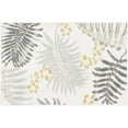 thumbnail image 2 of Bliss Rugs Floral Indoor Outdoor Rug Low-Profile Reversible Floor Mat for Patio, Entrance, Front Door | Cream, 2' x 3', 2 of 10