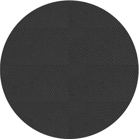 

Ahgly Company Indoor Round Patterned Midnight Gray Area Rugs 5 Round