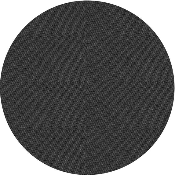 Ahgly Company Indoor Round Patterned Midnight Gray Area Rugs, 6' Round
