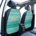 thumbnail image 2 of Goofa Teal Turquoise Pattern Car Back Seat Protector for Kids (2 Pack) ,Anti-kick Storage Mat for Car Seats,Shields from Footprints, 2 of 6